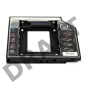 Контейнер для HDD Gembird MF-95-02 Низкопрофильный адаптер для 2.5-дюймового накопителя в отсек 5.25 дюйма, 12 мм