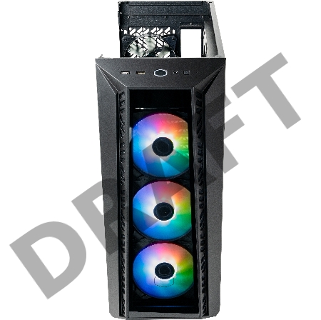 Cooler Master MasterBox 520 U3x1,U3.1type Cx1,Audio,ARGB fanx3,front TG panel