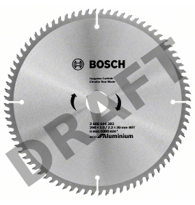 Диск пильный твердосплавный BOSCH ECO AL 250x30-80T (2.608.644.393)  по алюминию