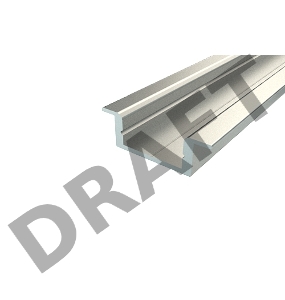 Профиль врезной алюминиевый 2207-2 2 м REXANT