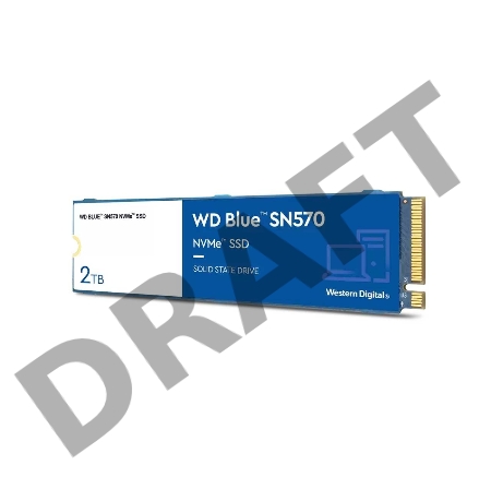 Твердотельный накопитель SSD WD Blue 3D NAND WDS200T3B0C 2ТБ M2.2280 PCI-E x4