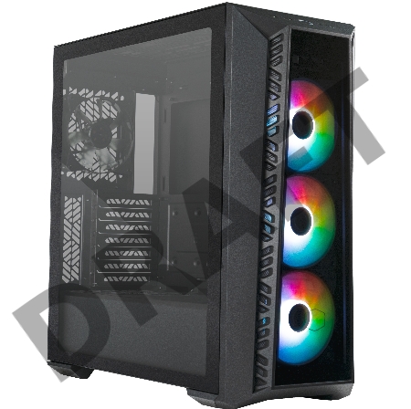 Cooler Master MasterBox 520 U3x1,U3.1type Cx1,Audio,ARGB fanx3,front TG panel
