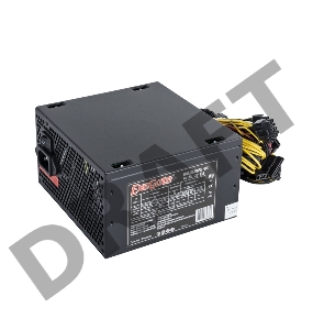 Блок питания 500W Exegate 500NPXE(+PFC), ATX, black, 12cm fan, 24p+4p, 6/8p PCI-E, 4*SATA,3*IDE, FDD + кабель 220V с защитой от выдергивания