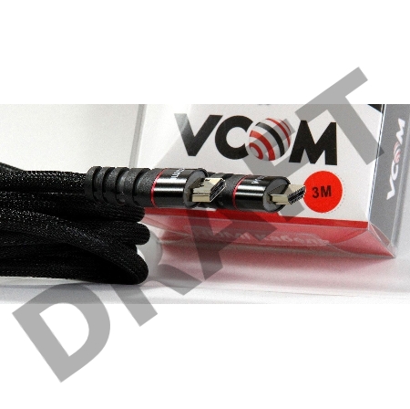 Кабель HDMI 19M/M ver. 2.0 черные коннекторы, 3m VCOM <CG526S-B-3M> Blister Кабель HDMI 19M/M ver. 2.0 черные коннекторы, 3m VCOM <CG526S-B-3M> Blister