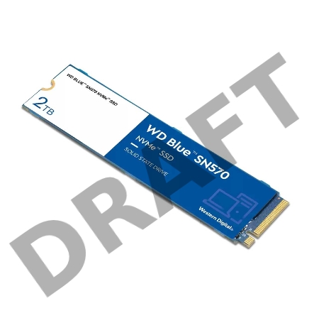 Твердотельный накопитель SSD WD Blue 3D NAND WDS200T3B0C 2ТБ M2.2280 PCI-E x4