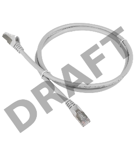 Кабель Patch cord Lanmaster TWT-45-45-5.0/S-GY 5м FTP Cat 5e Grey