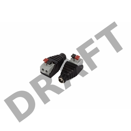 Разъем питания гнездо 2.1х5.5 с быстрозажимной колодкой (блистер) REXANT