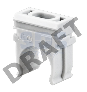 Крепеж-клипса для труб REXANT, Ø16 мм, серый, 100 шт./уп.