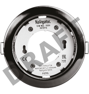 Светильник 71 281 NGX-R1-005-GX53 IP20 черн. хром Navigator 71281