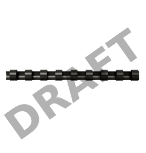 Пружины для переплета пластиковые Fellowes FS-53473 16мм черная, 100 шт.