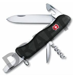 Нож перочинный Victorinox Nomad (0.8353.3) 111мм 11функций черный карт.коробка