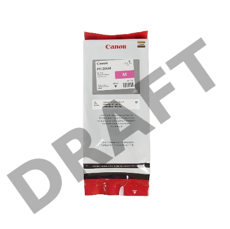 Картридж струйный PFI-206M (5305B001), для Canon iPF6400/6450, Пурпурный, 300ml