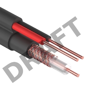 Кабель ККСВ-П+2х0,5 мм (бухта 305 м) черный REXANT