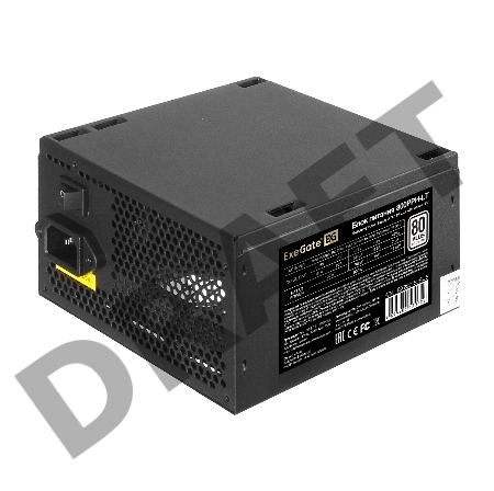 Блок питания 800W ExeGate 80 PLUS® 800PPH-LT (ATX, APFC, SC, КПД 82% (80 PLUS), 12cm fan, 24pin, (4+4)pin, PCIe, 5xSATA, 3xIDE, кабель 220V с защитой от выдергивания, black, Color Box)