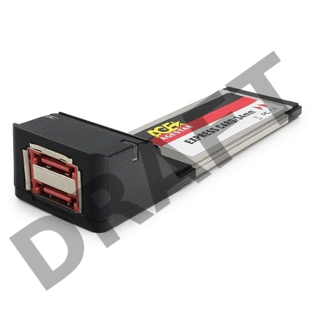 Контроллер eSATAII AgeStar as-eces2-s, Expresscard, порты: 2 х внешн. eSATAII (SILICON 3132 chip)