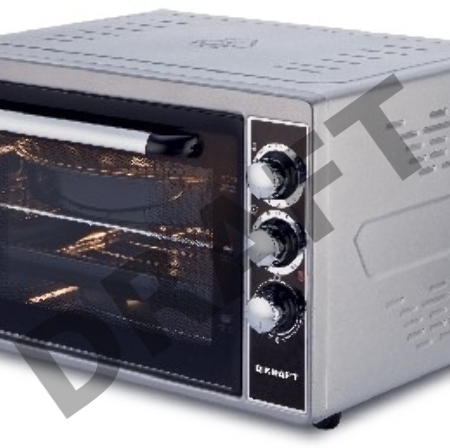 Мини-печь KRAFT KF-MO3801GR / Объем 38л. Таймер отключения 90 мин. Количество режимов работы 3.