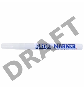 Маркер-краска MunHwa «Slim» 2 мм, белая, нитрооснова