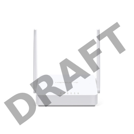 Маршрутизатор Mercusys MW305R Wi-Fi роутер 300 Мбит/с 2,4 ГГц, 1 порт WAN 10/100 Мбит/с + 4 порта LAN 10/100 Мбит/с, 2 фиксированные антенны