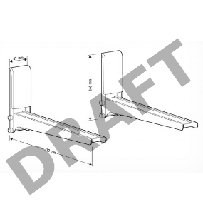 Кронштейн для СВЧ Holder MWS-2005 серебристый макс.40кг настенный фиксированный