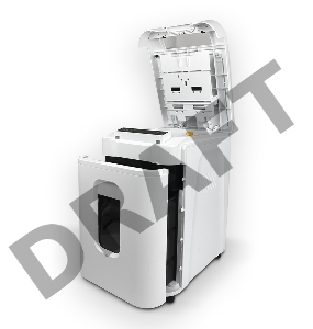 Шредер Heleos АП37-5 белый/белый с автоподачей (секр.P-5) фрагменты 220лист. 37лтр. скрепки скобы пл.карты