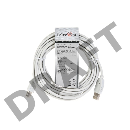Кабель TELECOM USB2.0 A to B (5.0м)