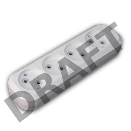 MAKEL MGP141 Колодка удлинителя 4 гнезда без заземления