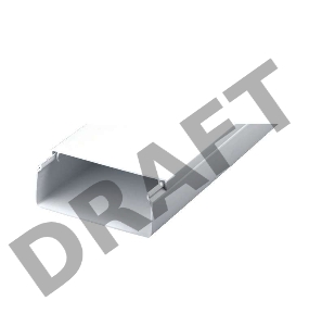 Кабель-канал 100х40 L2000 пластик с двойным замком УралПак КК-19100040-024