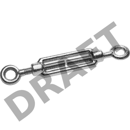 Талреп DIN 1480, кольцо-кольцо, М12, 4 шт, кованая натяжная муфта, оцинкованный, ЗУБР Профессионал Талреп DIN 1480, кольцо-кольцо, М12, 4 шт, кованая натяжная муфта, оцинкованный, ЗУБР Профессионал