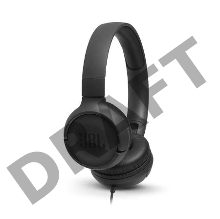 Наушники JBL Наушники накладныеT500, 32 Ом, черный