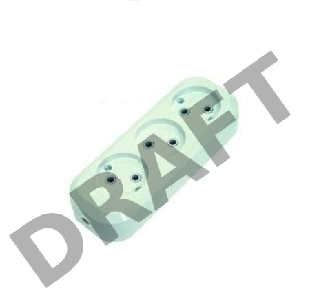MAKEL MGP121 Колодка удлинителя 3 гнезда без заземления