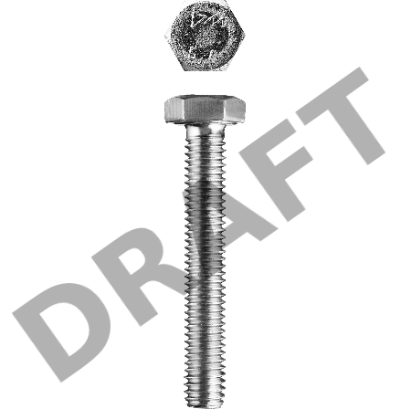 Болт ГОСТ 7798-70, M20 x 160 мм, 5 кг, кл. пр. 5.8, оцинкованный, ЗУБР