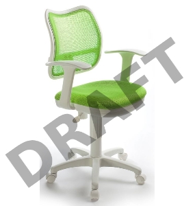 Кресло Бюрократ CH-W797/SD/TW-18 спинка сетка салатовый сиденье салатовый TW-18 колеса белый/салатовый (пластик белый)