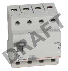 Выключатель дифференциального тока (УЗО) 4п 63А 30мА тип AC RX3 Leg 402064