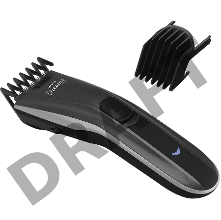 Машинка для стрижки Polaris PHC 0512RC черный/серебристый (насадок в компл:2шт)