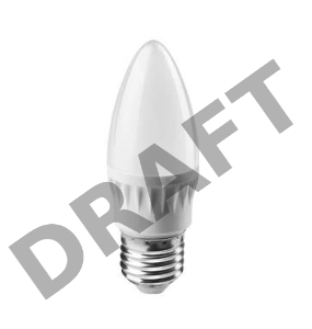 Лампа светодиодная 71 634 OLL-C37-8-230-2.7K-E27-FR 8Вт свеча 2700К тепл. бел. E27 560лм 176-264В ОНЛАЙТ 71634
