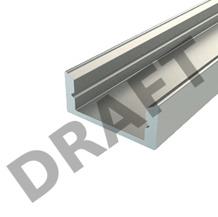 Профиль накладной алюминиевый 1607-2 2 м REXANT