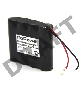 Аккумулятор для радиотелефонов GoPower T393 PC1 NI-MH 1500mAh (1/10/120)
