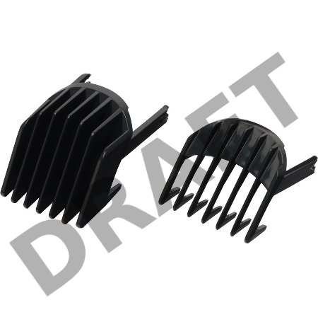 Машинка для стрижки Polaris PHC 0512RC черный/серебристый (насадок в компл:2шт)