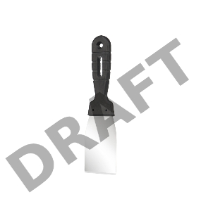 Шпатель 60 мм нержавеющая сталь, пластмассовая ручка REXANT