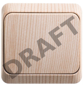 Выключатель 1-кл. ОП Этюд Дача 10А IP20 сосна SchE BA10-001D