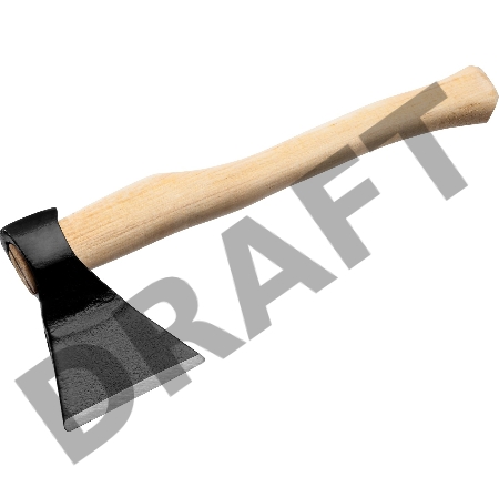 РОССИЯ Топор кованый с прямым лезвием 0 8кг 2069-08_z01