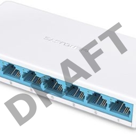 Коммутатор Mercusys MS108, 8 портов Ethernet 100 Мбит/с