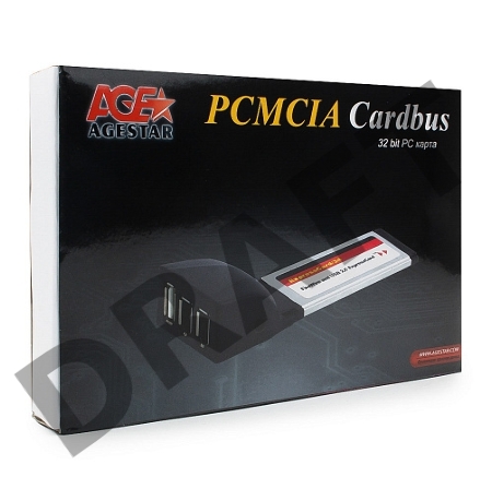 Контроллер eSATAII AgeStar as-eces2-s, Expresscard, порты: 2 х внешн. eSATAII (SILICON 3132 chip)