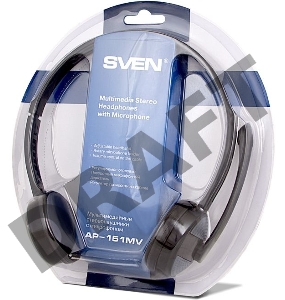 Мультимедийные стереонаушники с микрофоном SVEN AP-151MV, черный 