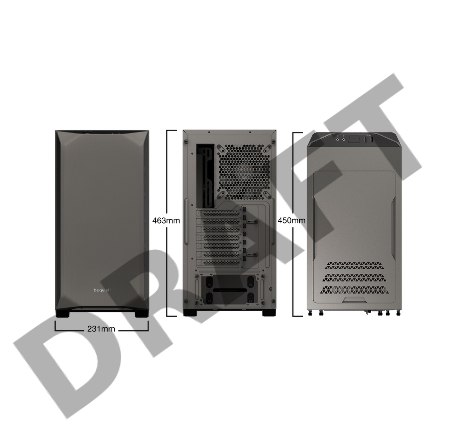 Корпус be quiet! PURE BASE 500 GRAY WINDOW / ATX, tempered glass side panel / 2x Pure Wings 2 140mm / BGW36
