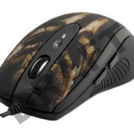 Мышь A4Tech XL-750BH (черный+корич.) USB,  6кн, 1кл-кн, 3600DPI