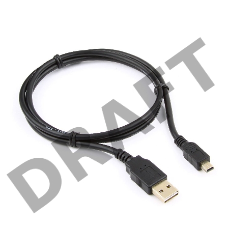 Кабель USB 2.0 Gembird/Cablexpert, мультиразъем USB, AM/miniB 5P, 1м, пакет  CC-5PUSB2D-1M 