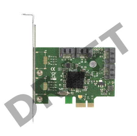 Контроллер ExeGate EXE-503 PCI-E 2.0, SATA3 6Gb/s, 4 int (OEM)