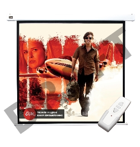 Экран Sakura 220x220см Motoscreen 1:1 настенно-потолочный  (моторизованный) 123' Matt White (MW)