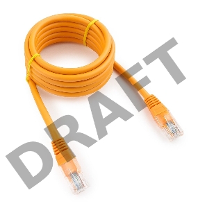 Патч-корд UTP Cablexpert кат.5e, 2м, литой, многожильный (оранжевый)